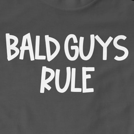 Bald Guys Rule T-Shirt | Funny, Gift, Mens, Old Guys, Slogan