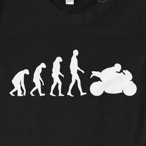 Motorbike Evolution T-Shirt | Gift, Motorbike, Motorcycle, Slogan